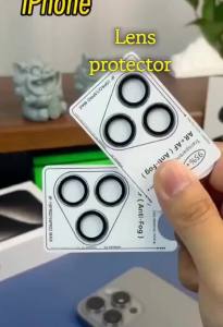 2-3Pcs Easy Install Remove Camera Protector For IPhone 16 15 Pro Max For 14 Plus 13 Metal Ring Lens Glass Back Lens Cover Cap