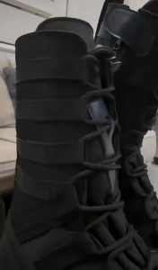 Sepatu PDL Kulit Asli TNI POLRI Brimob Security Satpam Sunmori Naike Sol Karet Mentah