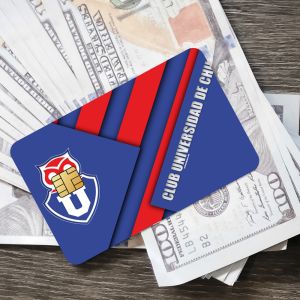 Chile U-University Club Bank Credit Cards Bus Pass Stickers Cool Decoration Waterproof 4PCS Card