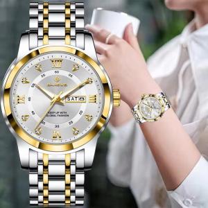 LIGE Sub Brand BANGWEI New Women Watch Outdoor Sport Waterproof Luminous Watches Creative Diamond Quartz Couple Watches Gift + Box