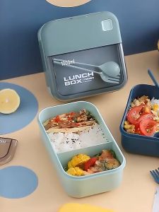 Lunch Box with Cutlery Bekal Makanan Bekas Bento Lunch Box Tapau Lunch Box set Food Warmer Lunch Box Tupperware 饭盒 午餐盒