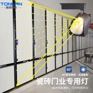 Large Angle Spotlight LED Track Light COB Polarization Tile Showroom Gallery Exhibition Case Furniture Diffuse Lighting