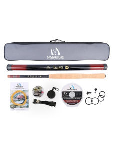 Maximumcatch Tenkara Carbon Fly Fishing Rod Set Japanese Style for Stream Trout Soft Rod Lake Pond River Camping Travel Gear