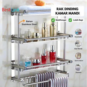 Rak Handuk SUS304 & Rak Kamar Mandi Stainless Steel Super Kuat