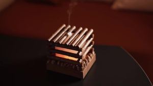 Máy Tạo Độ Ẩm Phong Cách Cổ Điển Bonfire Máy Khuếch Tán Tinh Dầu Hình Ngọn Lửa Trang Trí Nhà Cửa Dung Tích Dưới 1L Hoạt Động Bằng Sóng Siêu Âm Sử Dụng Cổng USB