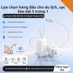 Ambrosi | Bộ Sạc Nhanh 45w Power Bank Bộ Đổi Điện AC Di Động Gọn Nhỏ