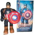 mainan robot captain America  jalan dan suara pakai baterai / robot kapten Amerika. 