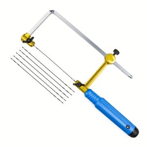 Có Thể Điều Chỉnh Loại Cung Cưa Chữ U Cho Tay Cầm Bằng Gỗ Khung Cưa Trang Sức Dụng Cụ Cầm Tay Dụng Cụ Cắt Gỗ Có Răng Trung Bình