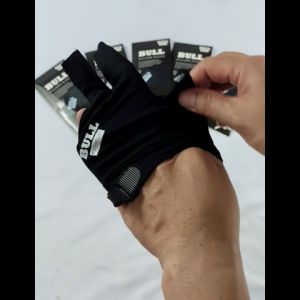 BULL Pro Glove - Open Finger - Sarung Tangan Biliar Billiard Pool Gloves Hitam