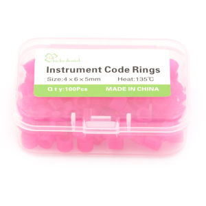 100 Pcs Dental Silicone Instrument Color Code Rings Small Type Autoclavable Optional Color