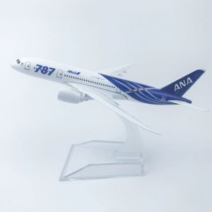1/400 Scale Metal Scale Aircraft B787 ANA Japan All Nippon Airways 14cm Alloy Plane Toys Children Gift for Collection