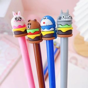 Bút Gel Kiểu Dáng Hamburger Sáng Tạo Ngòi 0.5mm Mực Đen
