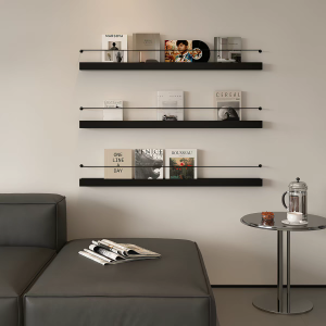 Scandinavian Metal Iron Decor Wall Book Rack