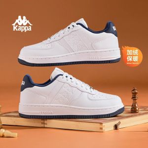 Kappa Womens Retro Thick Bottom Sneakers Spring New Style Casual Cross Strap Waterproof Platform Casual Shoes for Couples