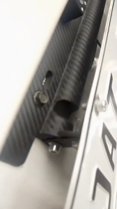 AUTOFun Carbon fiber license plate holder bracket car license plate holder repositioning device