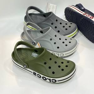 Crocs Bayaband Clog สีเขียว/เทา/น้ำเงิน น้ำหนักเบา สไตล์ลำลอง ใส่สบาย พร้อมส่ง