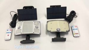 Solar Lamp Outdoor IP65 Waterproof Solar Light1500mAh BatteryAdjustable Angle5M Delay Wire for Gate Wall House Decoration