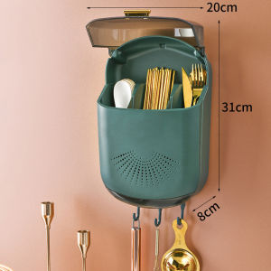 Ống Đũa Diệt Khuẩn Tia Cực Tím Ống Đựng Đũa Gia Dụng Ống Đựng Giá Để Đồ Hộp Đựng Đồ Nhà Bếp Giỏ Để Ráo Nước Khô Gió Kiểu Treo Tường