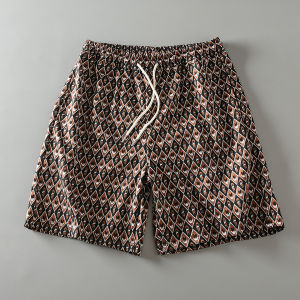 Quần Short Dệt Kim Thường Ngày Mùa Hè Phong Cách Nhật Bản Cổ Điển Mới Quần Dài Năm Điểm Ống Đứng Quần Nam Thời Trang Đường Phố