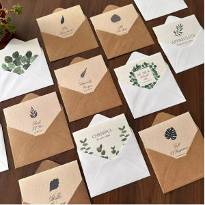 Graduation High-End Thankful Retro Simple Blessing Birthday Creative Gift Card Small Card Thank You Card Plant-Based Paper