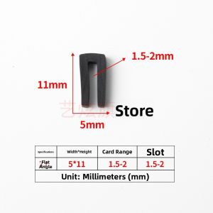 U-Shaped Rubber Edge Protection Strip Anti-Collision Card Slot Steel Plate