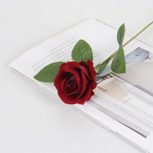 Artificial Rose Leaves DIY Green Leaf Craft Decoration Artificial Plant Leaves Fake Rose Leaf