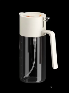 MUSHROOM 2in1 Spray Pour Oil Dispenser Bottle Borosilicate Glass Auto-Flip Drip-Free 550ml