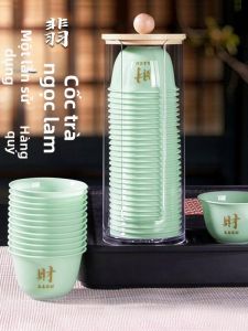TAFUMAN | Disposable Insulated Jade Green Tea Cups