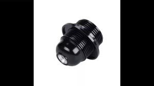 Household Black E27 Self-locking Bakelite Lamp Holder E14 Cap Screw LED Light Head Socket Floor Desktop Light Bulb Base