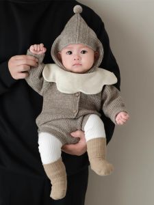 Korean Style Knitted Sweater Set for Baby Boys And Girls Fashionable And Comfortable Autumn Clothes Casual Loose Fit