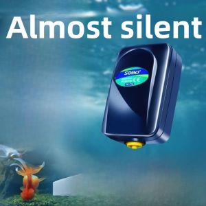 MONLEYTA | Quiet 220V Oxygenator Fish Tank Aerator Small Electric Oxygen Pump Aquarium Fish Breathing Machine Large Tank Manleyta
