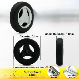 Universal Luggage Wheel Replacement for Travel Suitcase Password Lock Wheel Accessories Suitcase Rolling Caster Bag Wheels