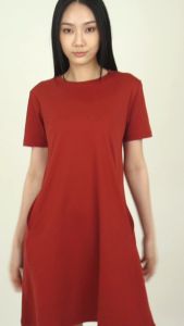 Forest Ladies Short Sleeve Premium Weight (220gsm) Cotton Interlock Blouse Women Dress | Baju Perempuan - 885071