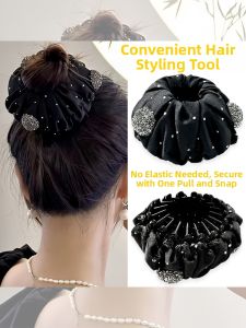 NING ZHOU | Bun Styler Hair Clip Black