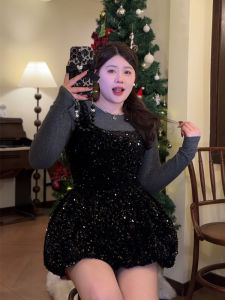 Áo Sơ Mi Dệt Kim DMcc Big Honey Áo Sơ Mi Và Váy Hai Mảnh Cho Phụ Nữ Béo Phì Cỡ Lớn Mùa Xuân Thu