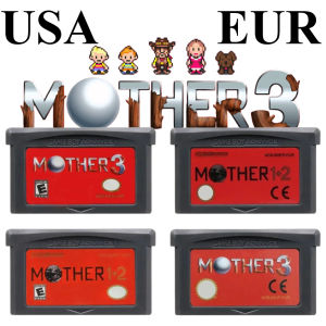 Bandai | Mother 123 Series GBA Game Card Cartridge 32-Bit Video Game Console Card Mother 1 2 3 Gray Shell for GBA NDS Classic Game