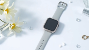 【✅SG LOCAL STOCK🔥】RICHMENTMALL Surface Bling iWatch Case with Screen Protector Compatible with iWatch Watch Series 10 46mm Crystal Diamond Overall Protective Case Face Cover Bumper Compatible for iWatch 10 46mm Watch10 42mm