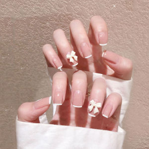 Autumn Winter New Handmade Nail Art Stickers Short And Medium Length Wearable False Nails Premium Feel Beauty Nail Patches