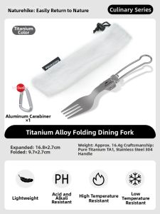 NatureHike | Titanium Portable Folding Utensils