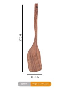 Solid Wood Spatula Food Grade Wooden Turner Spatula Import Acacia Mangium Unpainted Kitchen For Home Non-Stick Spatula Spatula Suit