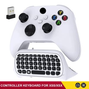 Controller Keyboard For Xbox Series S/X/One/One S X Wireless Chatpad Gaming Keypad w USB Receiver w 3.5mm Audio Jack