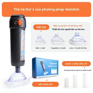Thiết Bị Cứu Hộ Chống Ngạt Di Động Thiết Bị Cấp Cứu Sơ Cứu Tự Động Thiết Bị Cấp Cứu Tim Phổi (CPR) Cho Du Lịch Gia Đình Người Lớn & Trẻ Em Máy Cứu Hộ Chống Ngạt Thở