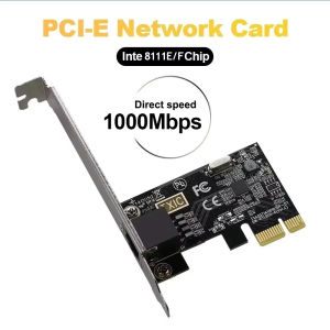 kebidumei | KEBIDUMEI 2.5G PIC-E To RJ45 Network Adapter RTL8125B 100/1000/2500Mbps Gigabit Ethernet Lan Controller Adapter For PC Win10/11