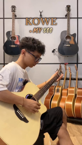 Kowe Gitar Akustik Elektrik MY 800 Gitar Free Packing Kayu