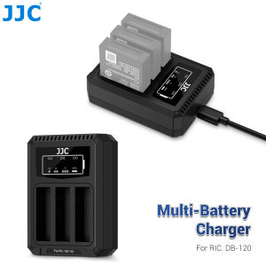 JJC | JJC DB120TC USB-C Camera Battery Charger For Ricoh GR IV GRIV GR4 HDF DB-120 Battery Type-C Fast Charging Dock Input DC 5V-2.2A