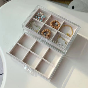 ใหม่ 2024 Multi-layerที่แม่นยํากล่องเครื่องประดับต่างหูสร้อยข้อมือแหวนสร้อยคอกล่องเก็บanti-oxidationพลาสติกorganizer