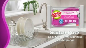 3M™ Scotch-Brite® Easy Clean Scrub Sponge Antibac Loose - Pink 115mm x 70mm