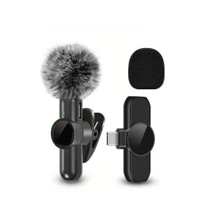 Wireless Lavalier Microphone Mini Microphone Suitable for Mobile Live Streaming Video Recording and Recording
