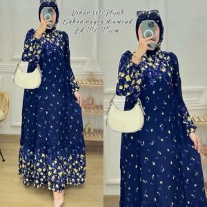 Alesha - PAULA Gamis set hijab terbaru Ceruty Bebydoll Gamis set hijab segi 4 terbaru best seller dress raya muslimah kekinian