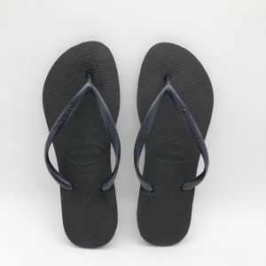 รองเท้าแตะหูหนีบส้นแบนผู้หญิงสายเล็กใส่ด้านนอกกันลื่นชายหาด Slim Havaianas ฮาวานาบราซิลใหม่2024